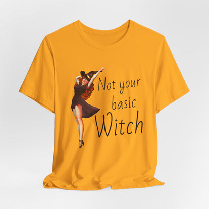 Not Your Basic Witch T-Shirt — Vintage Pinup Witch Tee