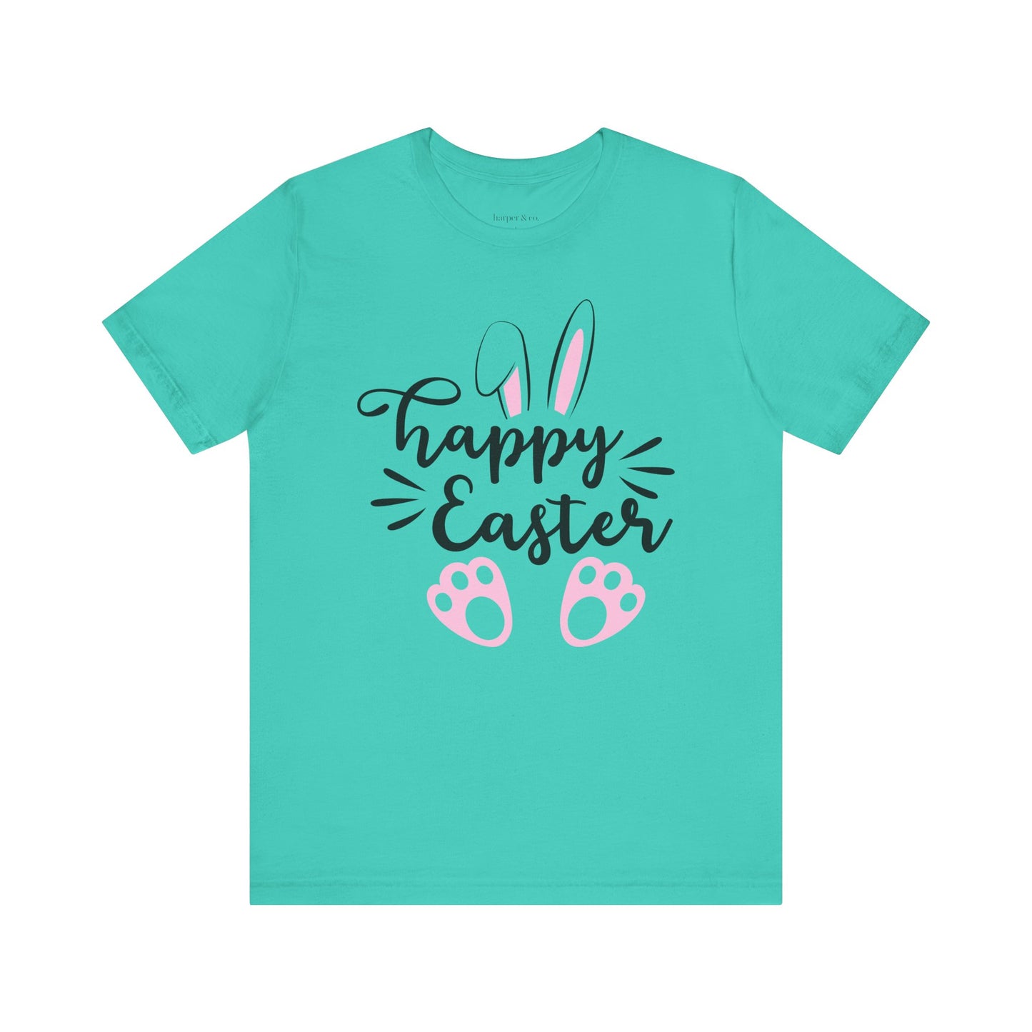 Happy Easter Bella Canvas Full Size Unisex Jersey Short Sleeve Tee