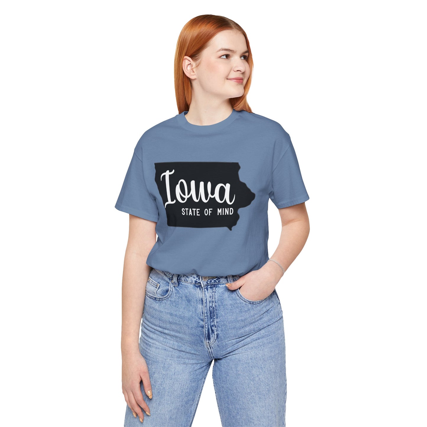 Iowa State of Mind Bella Canvas Jersey Short Sleeve Tee - Multiple Colors
