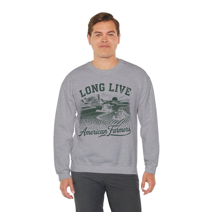 Long Live American Farmers Crewneck Sweatshirt