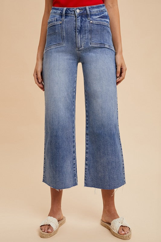 Annie Wear High Rise Wide Leg Jeans