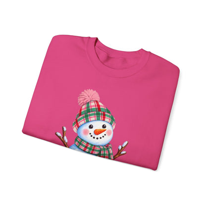 Festive Snowman Christmas Crewneck Sweatshirt