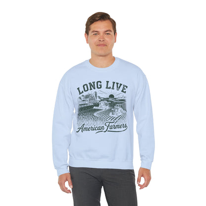 Long Live American Farmers Crewneck Sweatshirt