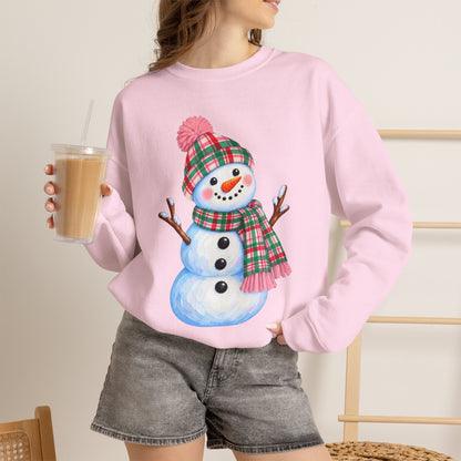 Festive Snowman Christmas Crewneck Sweatshirt