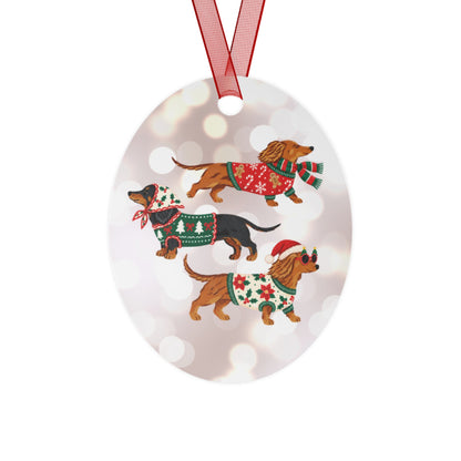 Silver Bells Christmas Metal Ornament