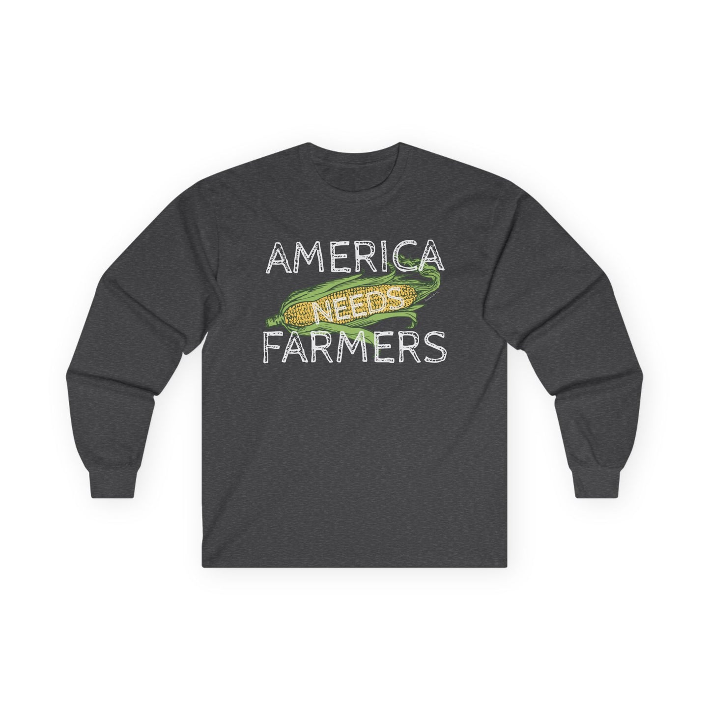 America Needs Farmers Long Sleeve Tee, Unisex Jersey Tee, Gift for Farmers, Agriculture Apparel, Farm Lover Shirt
