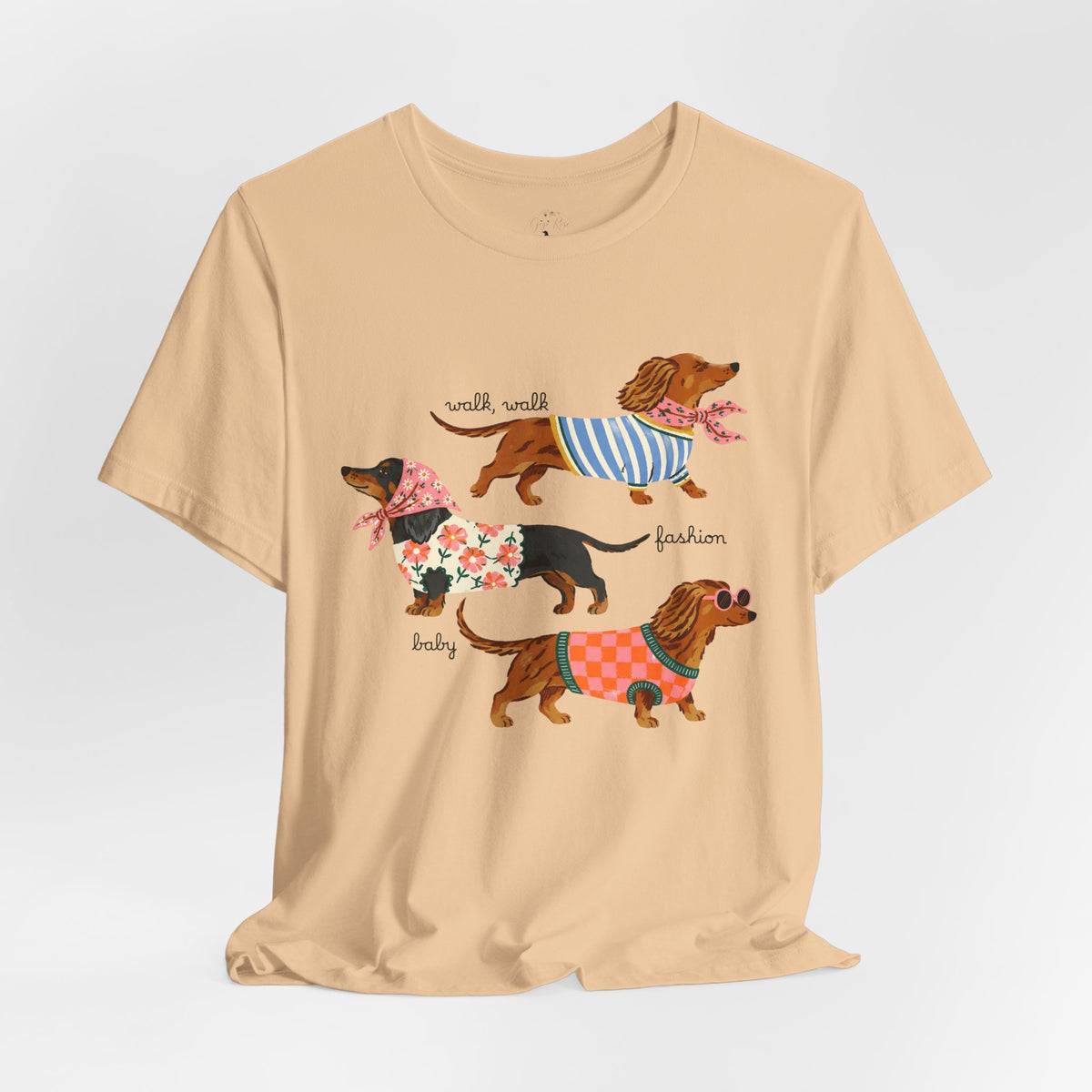 Dachshund Trio Graphic Tee — Cute Wiener Dog Shirt