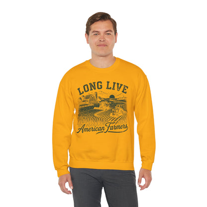 Long Live American Farmers Crewneck Sweatshirt
