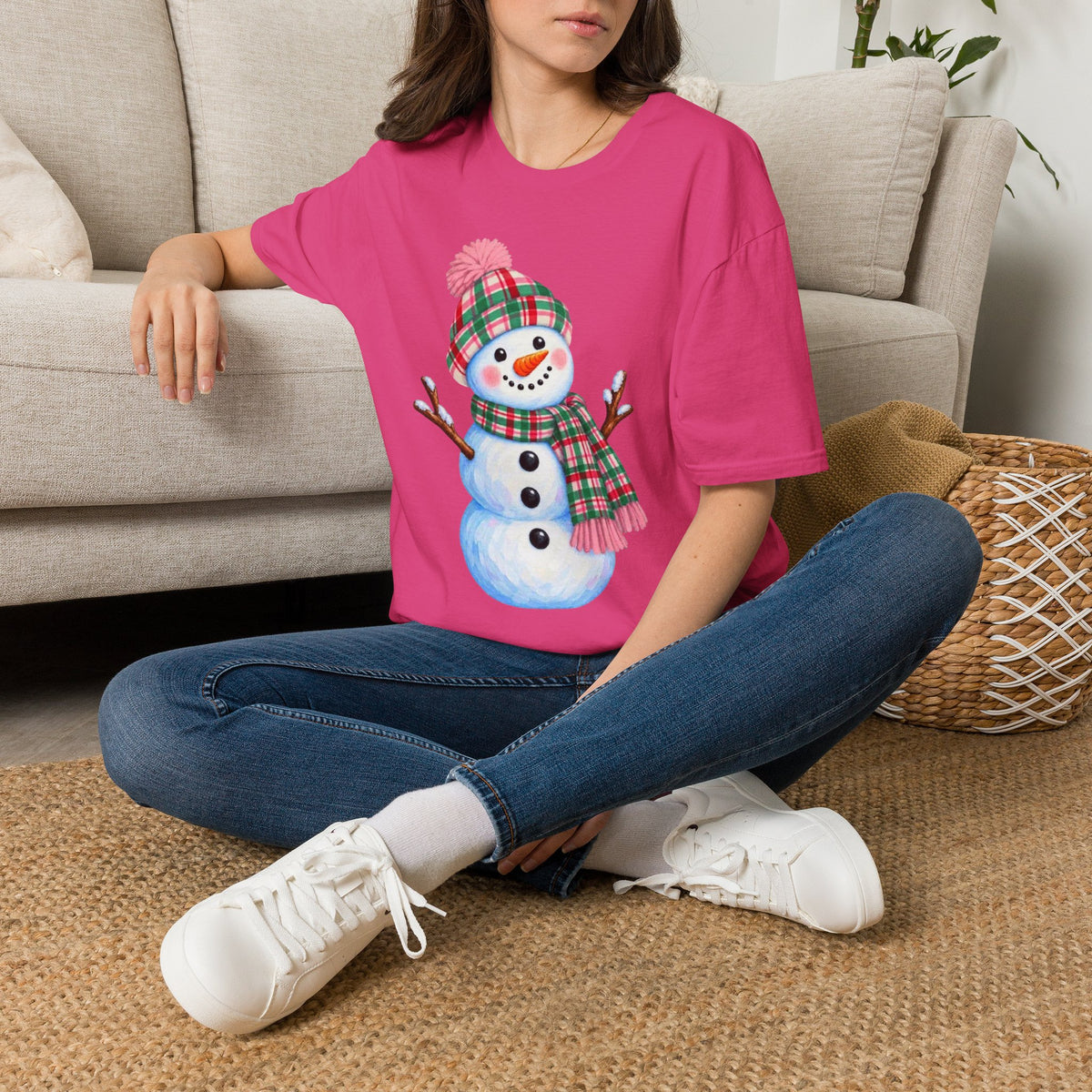 Festive Snowman Christmas T-Shirt