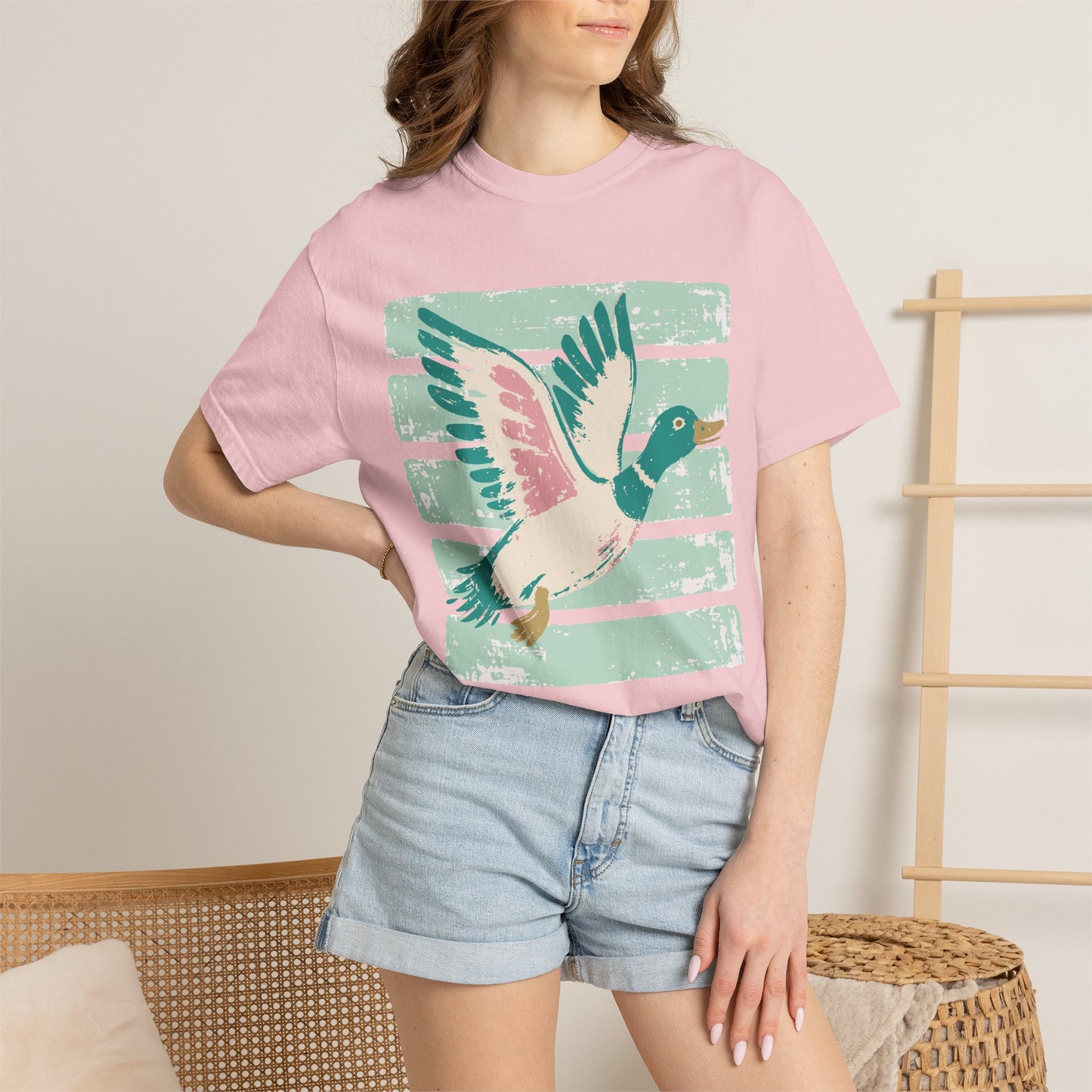 Mallard Fly Retro Graphic T-Shirt