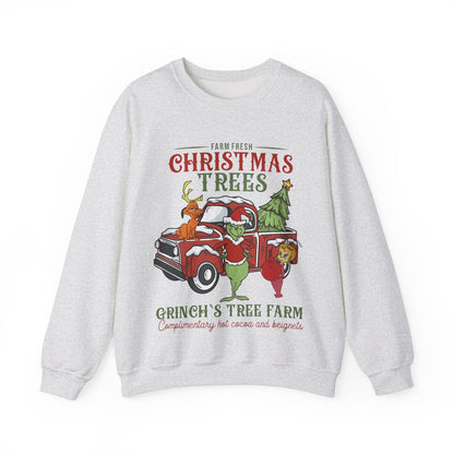 Grinch Tree Farm Jersey Full Size Sweatshirt