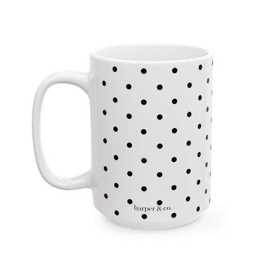 Christmas Dachshund Mug — Cute Wiener Dog in Santa Hat Ceramic Coffee Cup (11oz & 15oz)