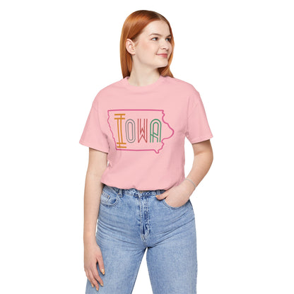 Iowa Pink Unisex Jersey Short Sleeve Tee