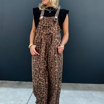 BLAKELEY Cheetah Karli Boho Overalls