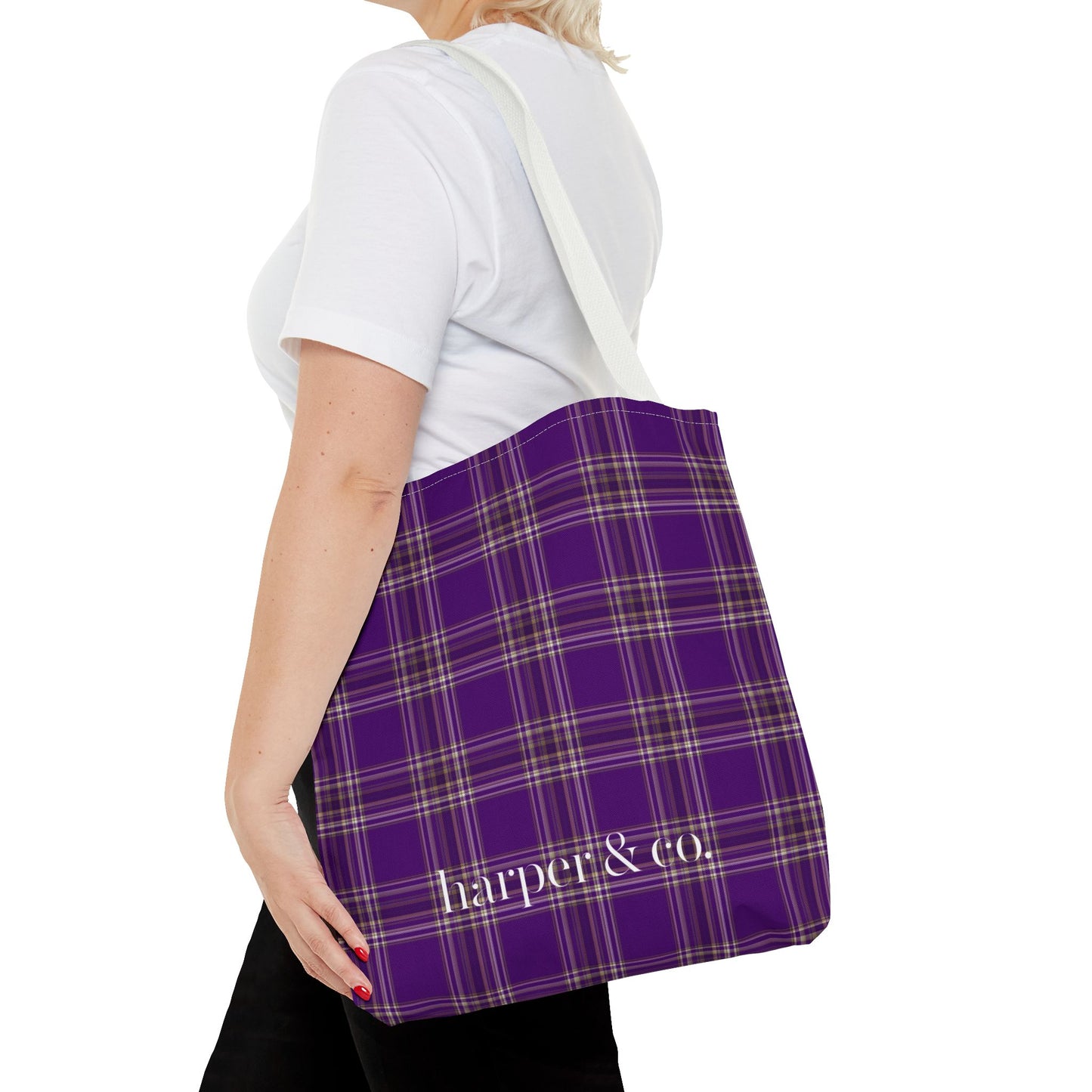 Chic Plaid Tote Bag for Everyday Use, Eco-Friendly, Perfect for Shopping, Gifts, or Travel