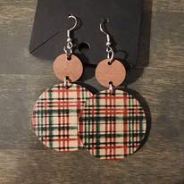 Winter Wooden Earrrings - 3 Designs