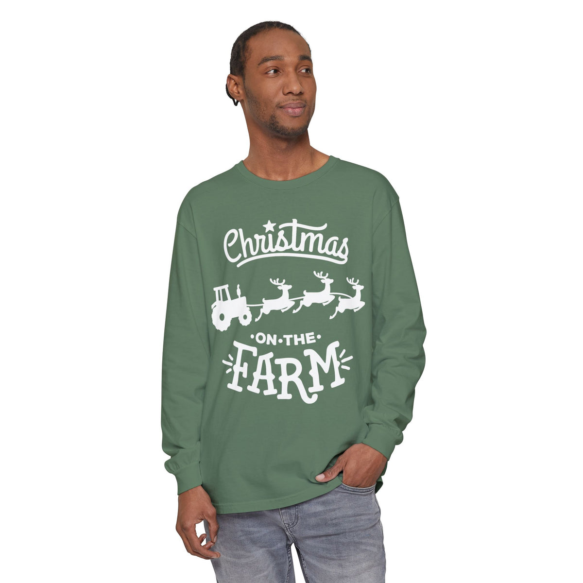 Christmas on the Farm Unisex Ultra Cotton Long Sleeve Tee