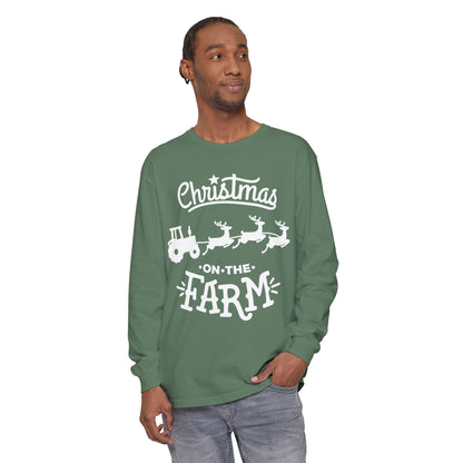 Christmas on the Farm Unisex Ultra Cotton Long Sleeve Tee