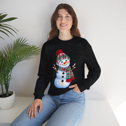Festive Snowman Christmas Crewneck Sweatshirt