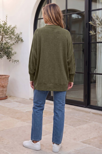 Effortless Relaxed-Fit Knit Cardigan