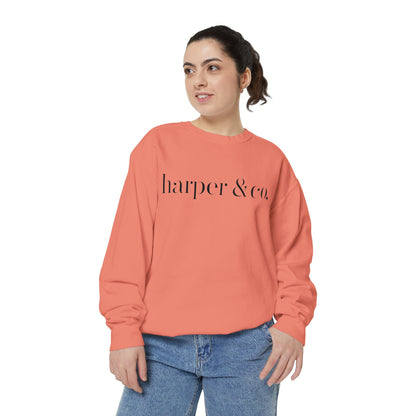 Harper & Co. Coral Garment-Dyed Sweatshirt