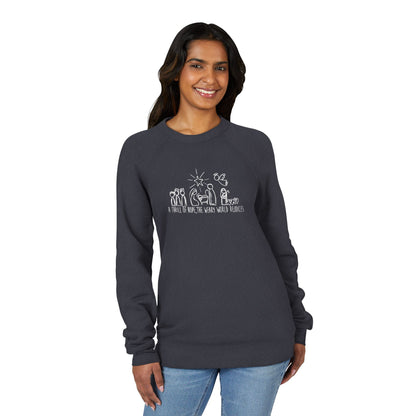 Nativity Scene Sweatshirt - "A Thief, A Hope, The World Would Be Ready" Christmas Crewneck