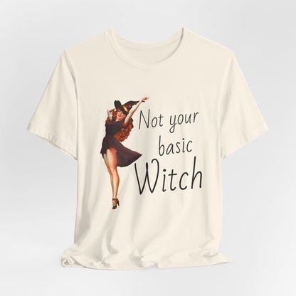 Not Your Basic Witch T-Shirt — Vintage Pinup Witch Tee
