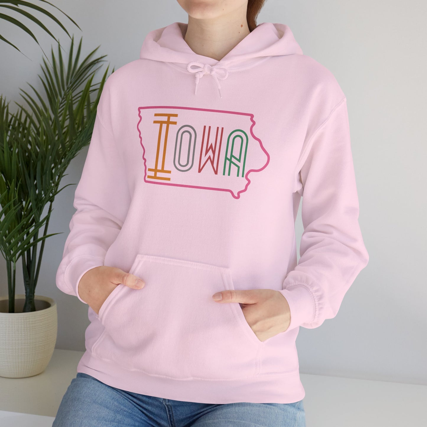 Iowa Pink Unisex Heavy Blend™ Hooded Sweatshirt