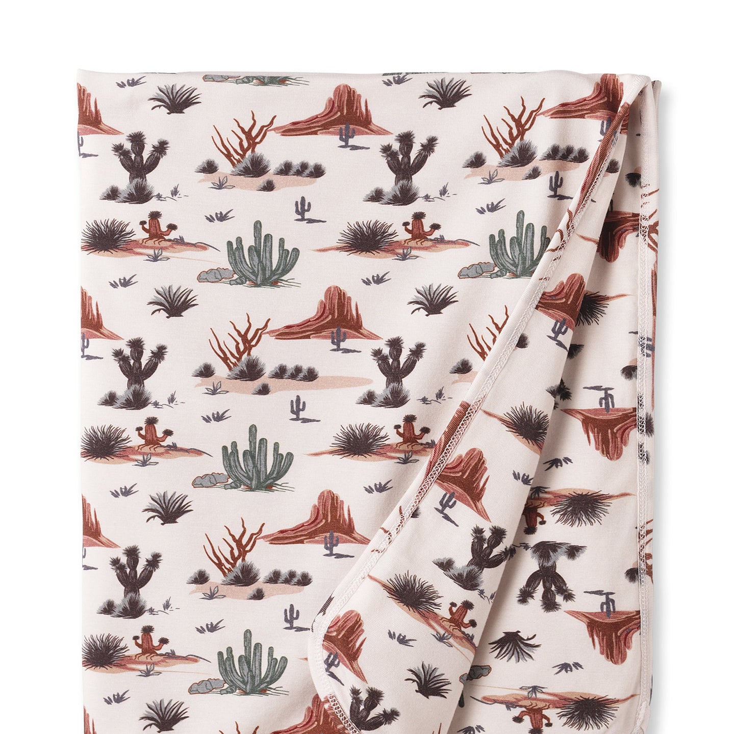 Cactus Trails Baby Stroller Blanket – Soft Bamboo Southwest