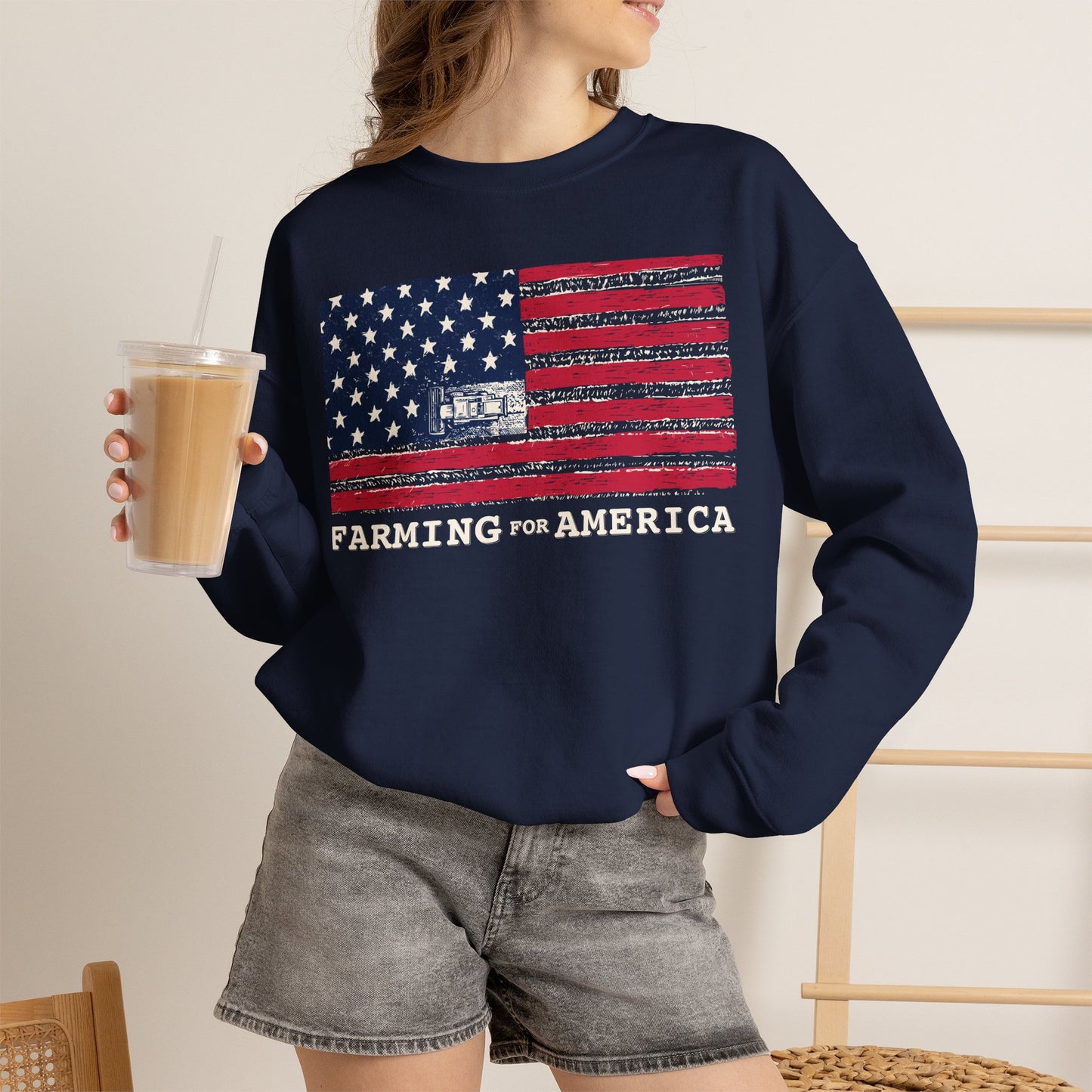 Farming for America Crewneck Sweatshirt