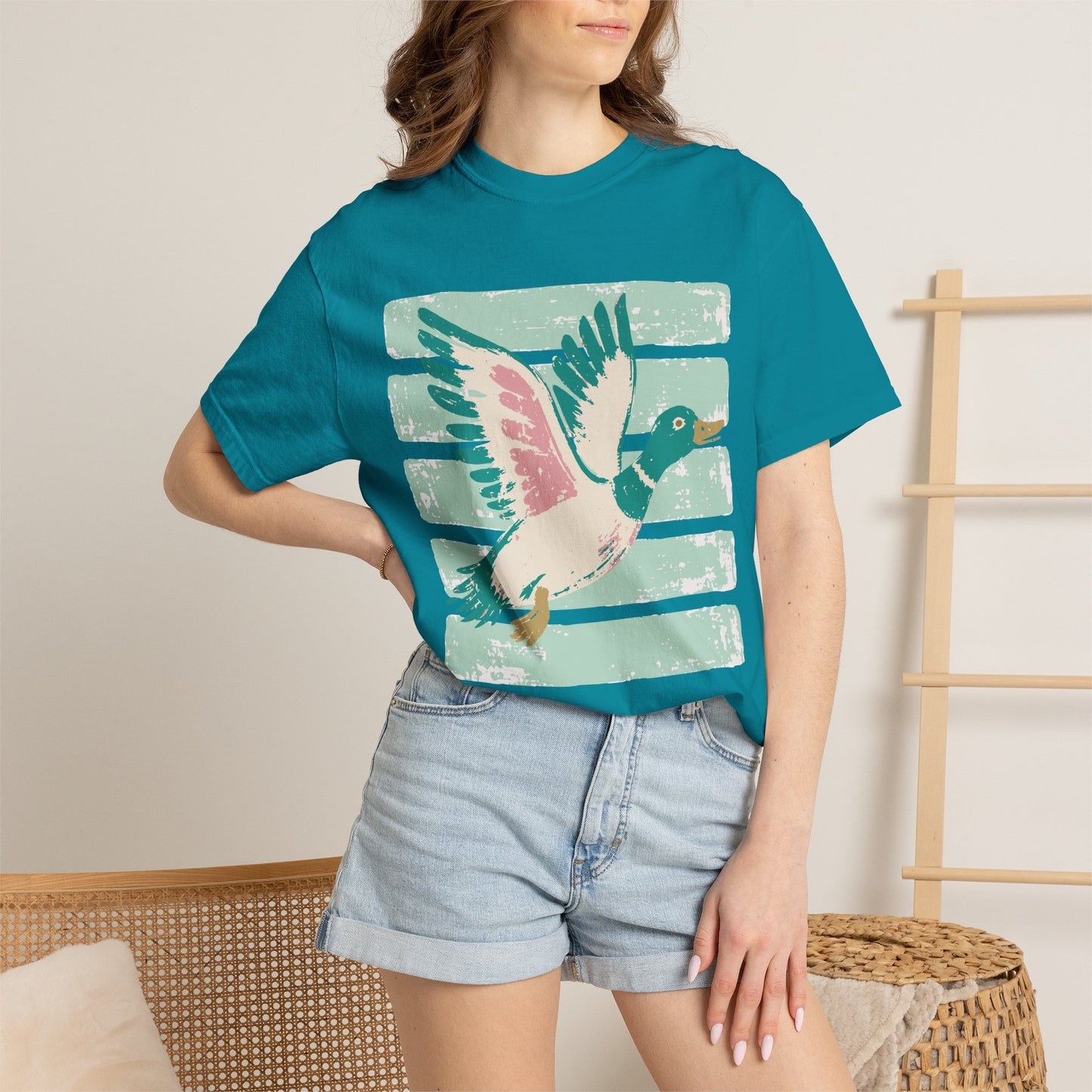 Mallard Fly Retro Graphic T-Shirt