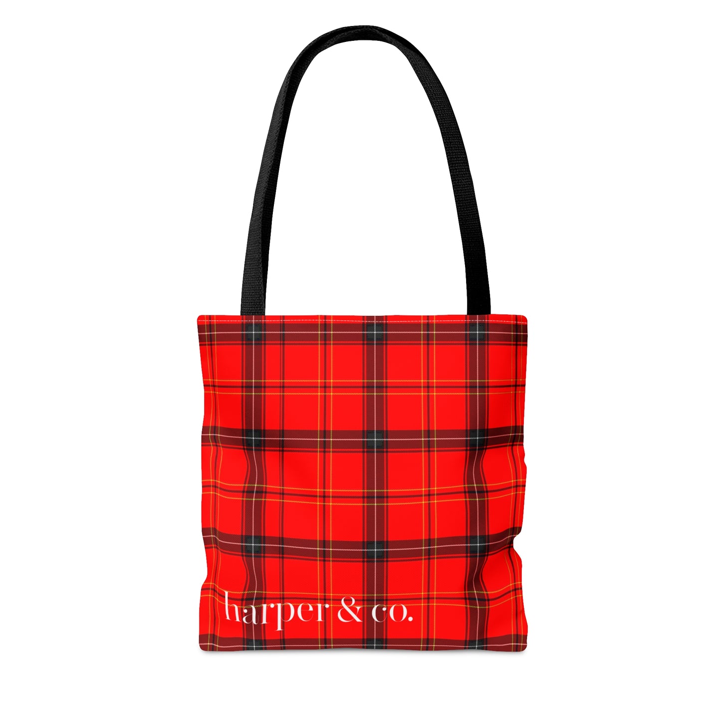 Red Tartan Plaid Tote Bag