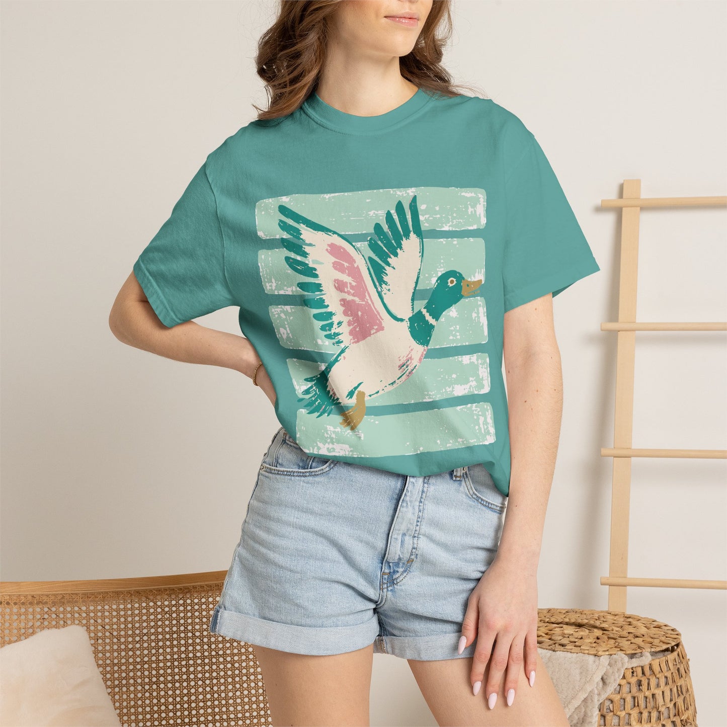Mallard Fly Retro Graphic T-Shirt