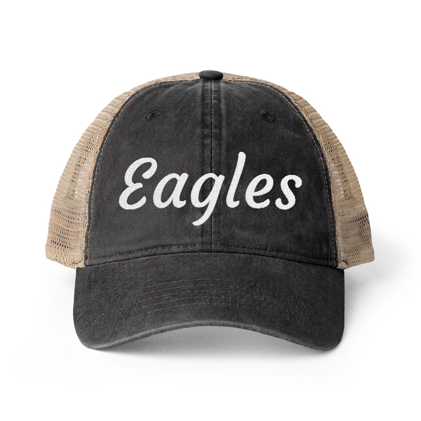 Personalized Team Embroidered Women's Washed Mesh-Back Hat
