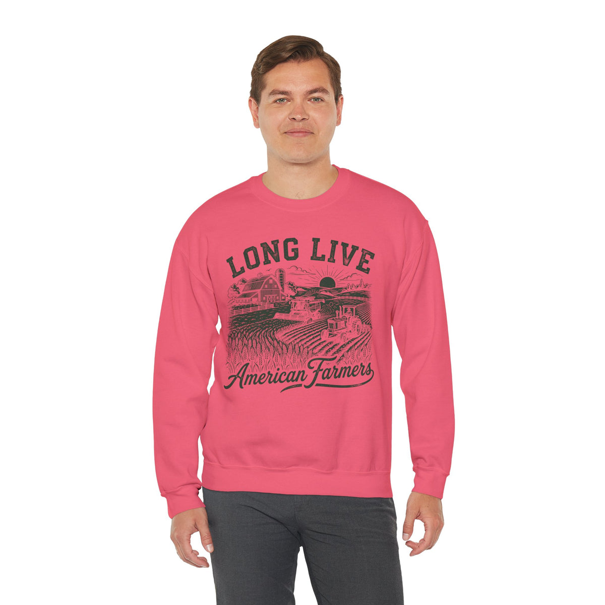 Long Live American Farmers Crewneck Sweatshirt