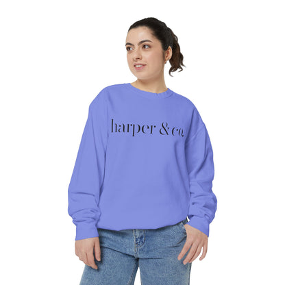 Harper & Co. Coral Garment-Dyed Sweatshirt