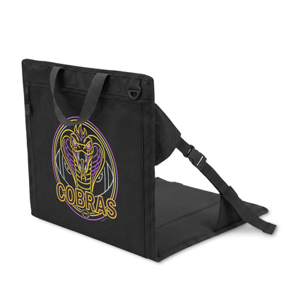 Cobras Stadium Seat — Portable Foldable Game Chair with Team Cobra Logo
