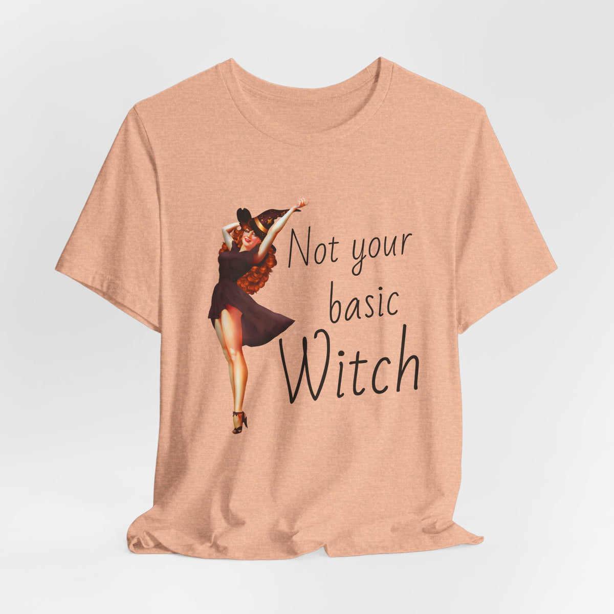 Not Your Basic Witch T-Shirt — Vintage Pinup Witch Tee