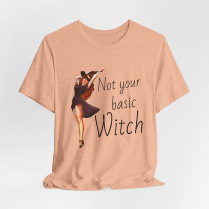 Not Your Basic Witch T-Shirt — Vintage Pinup Witch Tee
