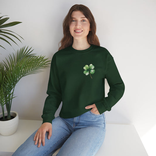 Watercolor Clover Jersey Sweatshirt