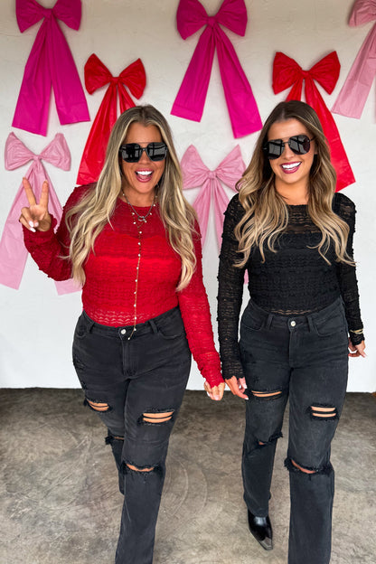 BLAKELEY Long Sleeve Rosalie Lace Top