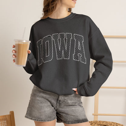 Iowa Arch Logo Sweatshirt — Classic Collegiate Crewneck
