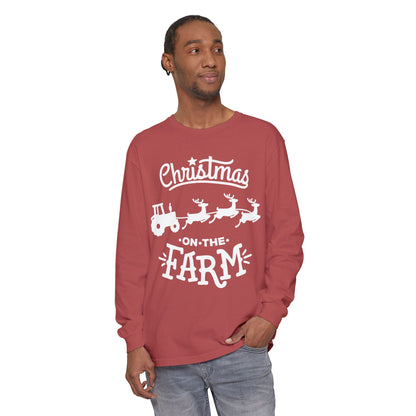 Christmas on the Farm Unisex Ultra Cotton Long Sleeve Tee
