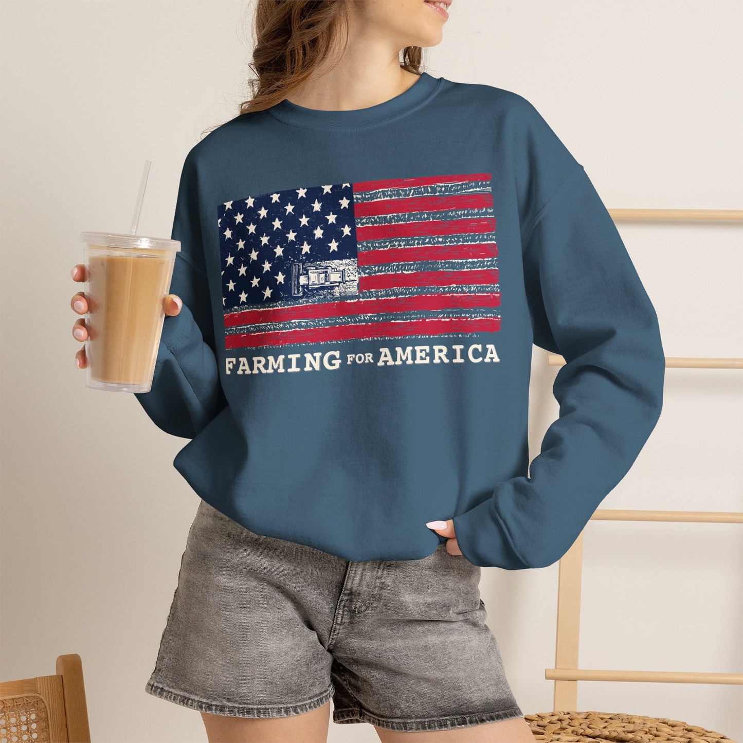 Farming for America Crewneck Sweatshirt