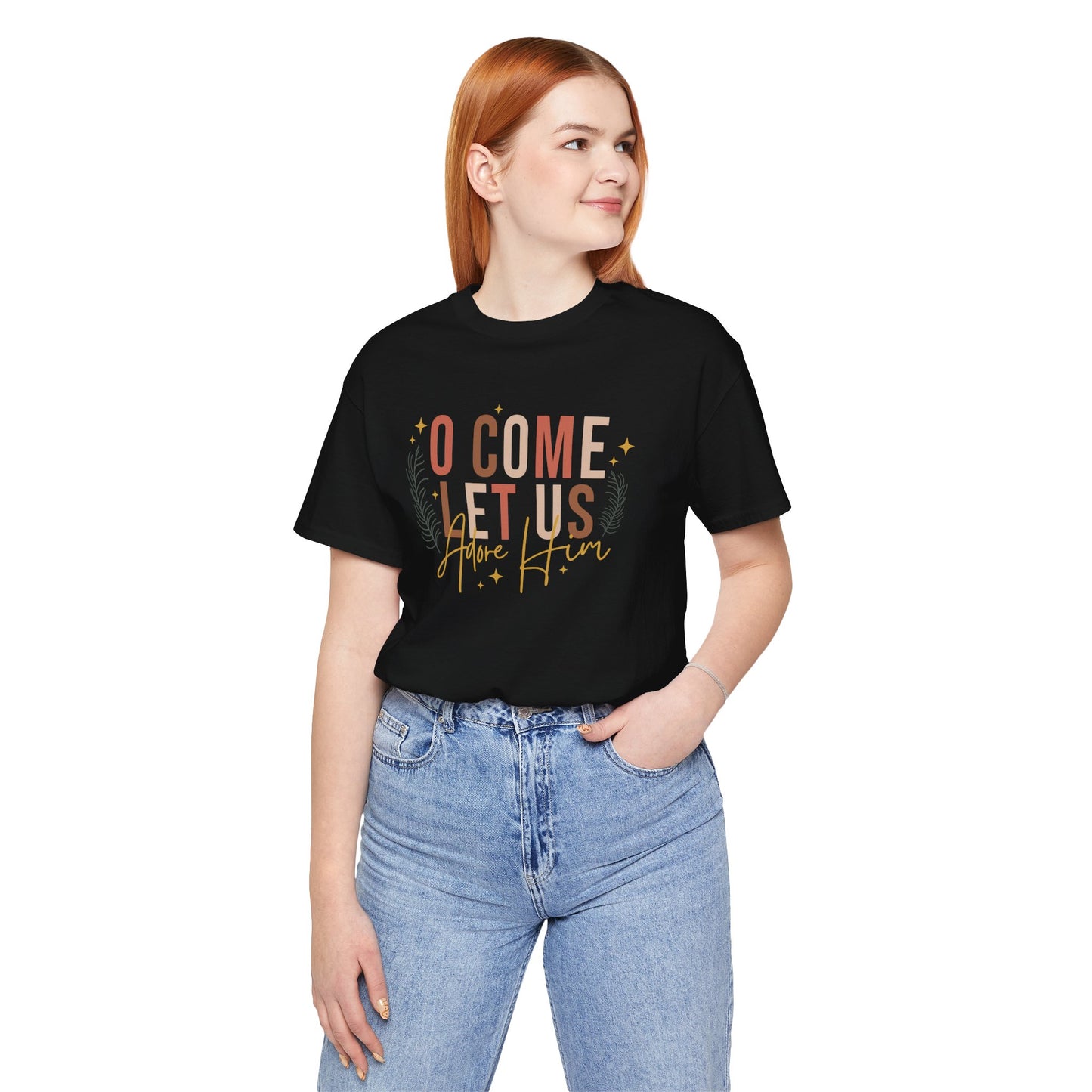 Let Us Adore Him Unisex Jersey Short Sleeve Tee