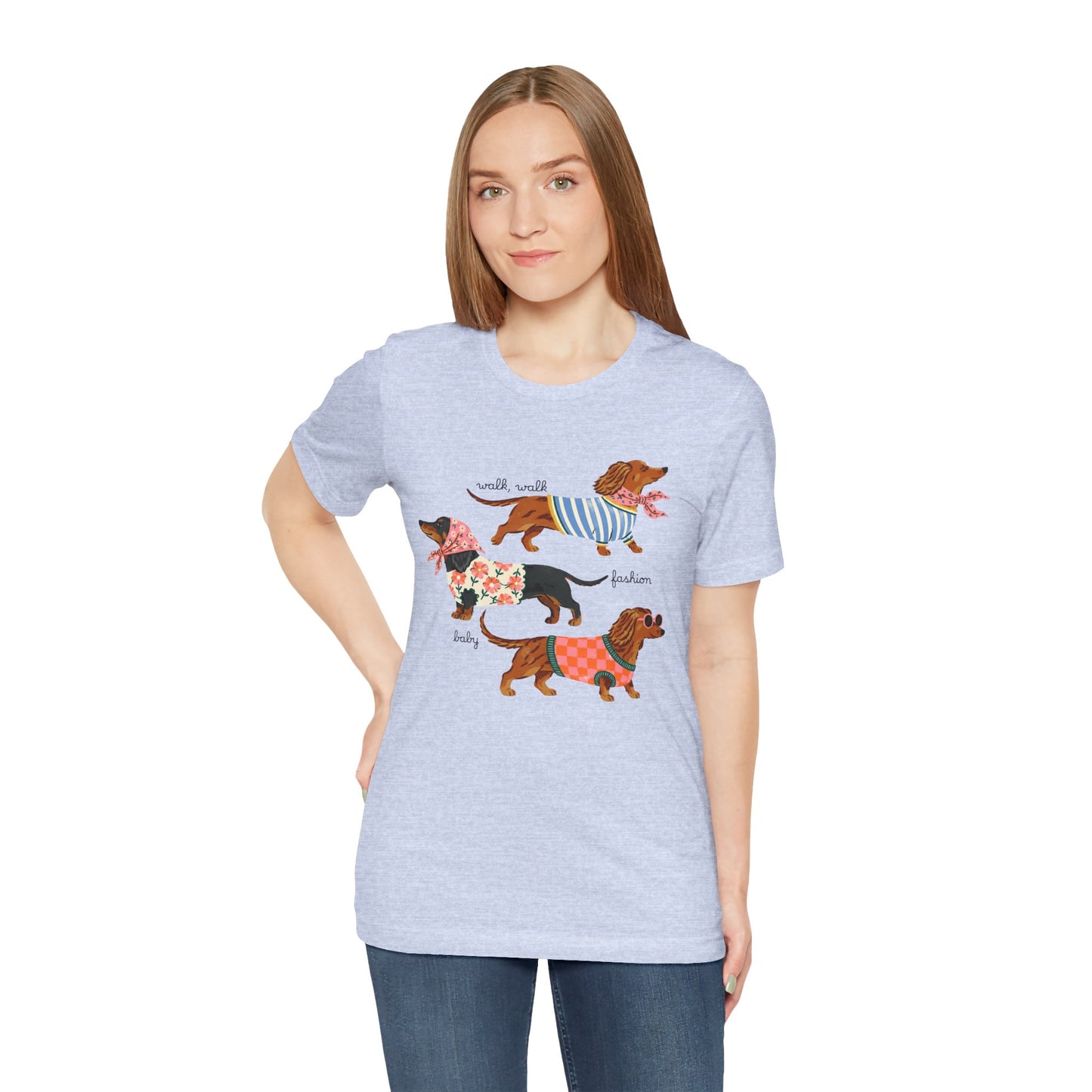 Dachshund Trio Graphic Tee — Cute Wiener Dog Shirt