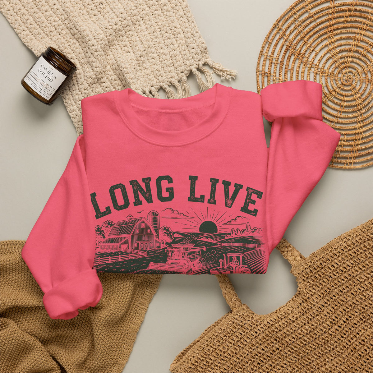 Long Live American Farmers Crewneck Sweatshirt