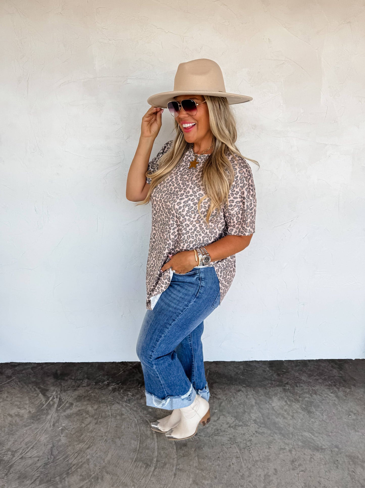 JOEY WASHED COTTON BOYFRIEND TEE