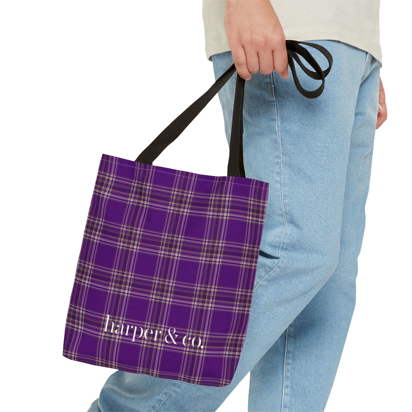 Chic Plaid Tote Bag for Everyday Use, Eco-Friendly, Perfect for Shopping, Gifts, or Travel