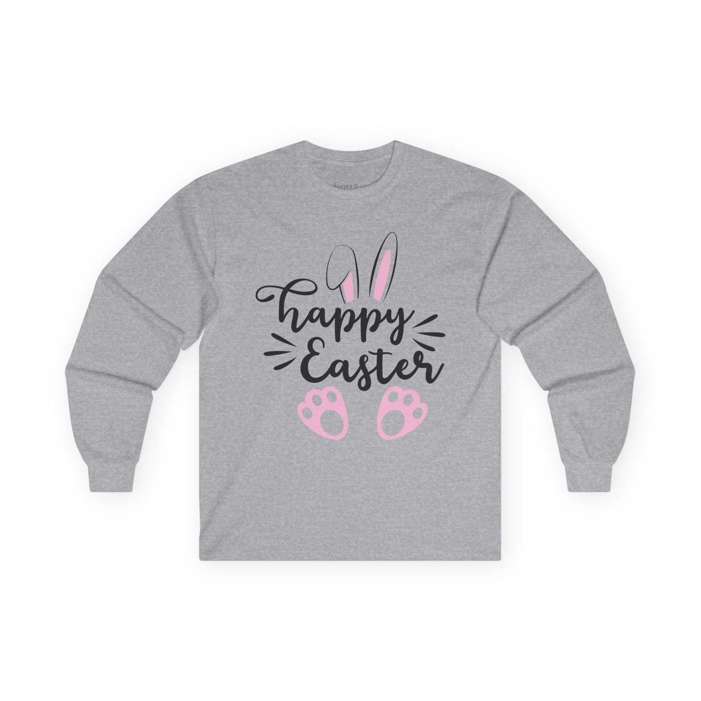 Happy Easter Full Size Unisex Ultra Cotton Long Sleeve Tee